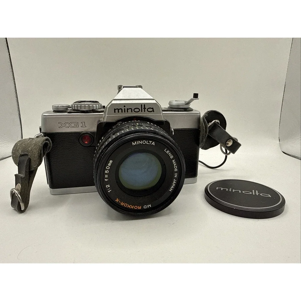 Minolta XG-1 Camera W/ 50 mm Rokkor-X Lens Semi-Tested Good Preowned READ